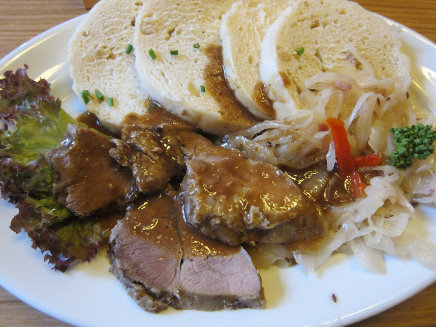 Pork roast with dumplings and sauerkraut