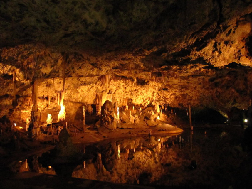 Lake in Punkva Caves